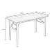 DlandHome Mesa Plegable Mesa de Ordenador Escritorio de Oficina 100x60cm Mesa de...