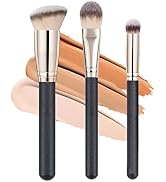 Makeup Brushes, Raffaello 3Pcs Foundation Brushes for Liquid Makeup, Professional Kabuki Foundati...