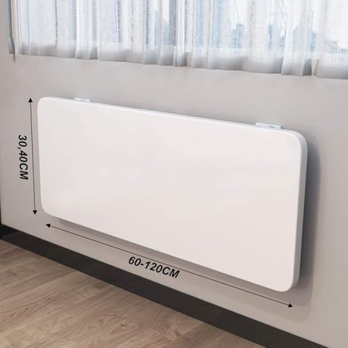 Table pliante murale bois rabattable bureau gain de place 120cm - 3