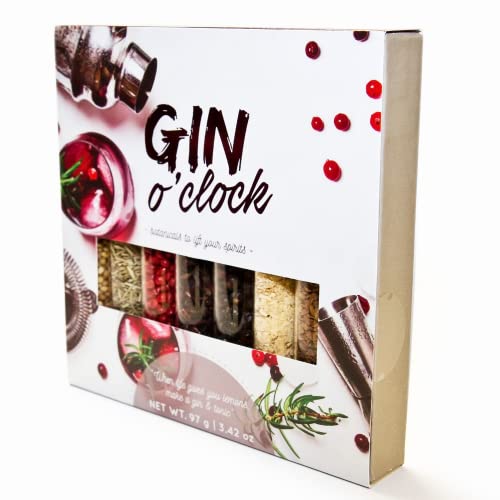 Eat.art Gin O'clock Infuse Your Gin & Cocktails With Premium Botanicals | Cocktail Infusion Kit | 8 Different Flavored Gin Botanicals Herbs Infusions | Gin Gift Set For Men And Women #TOP2
