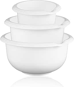 Wüllner & Kaiser Rührschüssel Set mit 1,5 l, 2,5 l und 3,5 l, Schüssel ...