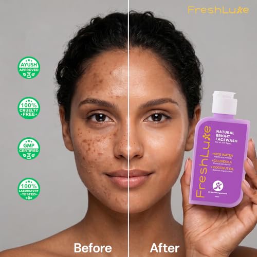 Image of Natural Rice Water Bright Facewash for Men & Women - 100ml (Pack of 2)| With Calendula & Aloe Vera for Glowing & Brightening Korean Face wash For All Skin Types | SLS & Paraben Free