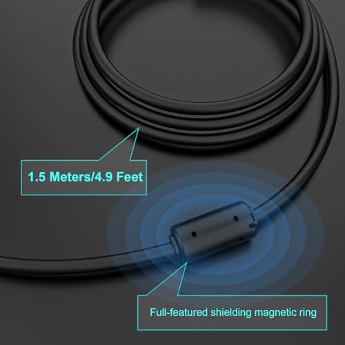 Image of UC-E6 USB Cable for Nikon CoolPix B500 L330 L340 L620 L820 P500 S01 S3000 S3100 S6000 S6300 S8100, UC-E6 Cable Compatible with Nikon D3200 D3300 D3400 D5000 D5200 D5300 D5500 D7100 D7200 Camera, 4.9ft