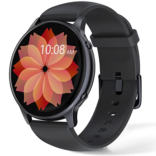 Smartwatch Herren, 1,3 Zoll Touchscreen Smart Watch Damen, IP68 Wasserdicht Smartwatches Schrittzähler mit Herzfrequenz,Whatsapp, SpO2, Schlafmonitor, für iOS und Android