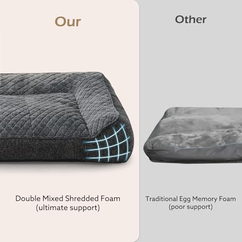 JOEJOY XL Orthopedic Dog Beds Large, Extra Thick Supportive Dog Sofa Pet Bed, Extra Large Dog Bed with Non-slip Bottom&Removable Cover,107x76x24CM - Image 5