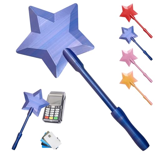 OVOparty Zauberstab Kreditkarte Zauberstab EC Karte Kreditkarteninhaber Mit Stäben für Raves und Kontaktlose Zahlungen Cosplay-Fan (Blau und Rosa)