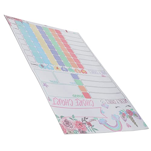 GRIRIW 家事奨励表 ホワイトボード雑用チャート 雑用マグネット 報酬プランナー クリエイティブ報酬表 責任雑用委員会 教室報酬表 行動チャート プランナーステッカー ホワイトボード磁気ステ