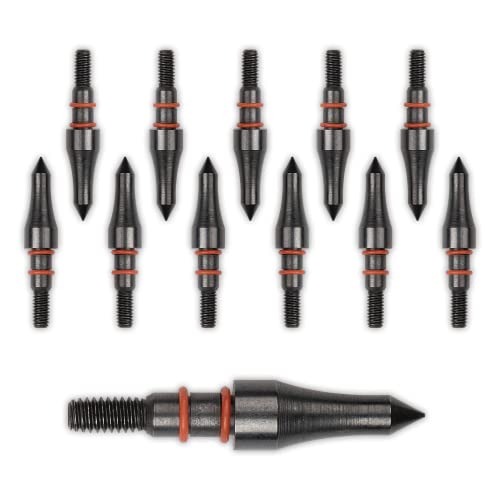 Ximter 12Pcs 100 Grain 5/16”Archery Field Points For Recurve, Compound Bow, Crossbow, Screw-In Practice Field Tips For Hunting And Target Practice #TOP7