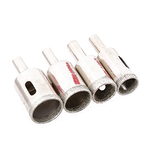 Set de 11 brocas diamantadas para perforar vidrio, mármol, cerámica y azulejos, diámetros de 4 mm a 22 mm miniatura 3