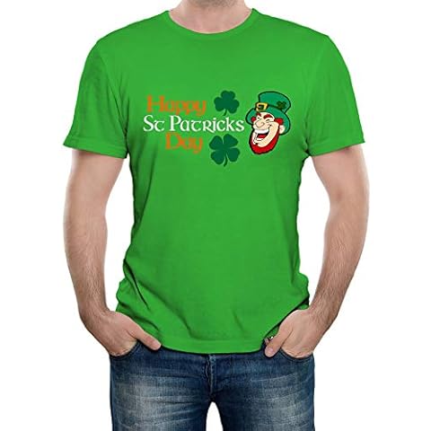 Reality Glitch Men's Happy St Patrick's Day T-Shirt (XXL, Irish Green) Cover