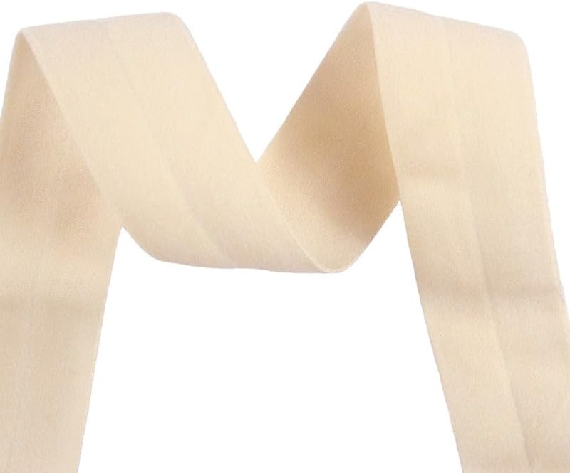 Generic Nine Looms Elastic Band for Sewing, 1 Inch 25mm, 50 Yards Elastic Bands for Sewing Waistband and Pants Waist, Dull Nude Knit Elastic Band, High Elasticity (50Y Dull Nude)