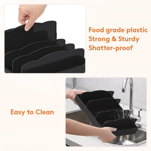 Lifewit Kitchen Cabinet Organizer for Food Contanier Lid with 7 Sections — view 6