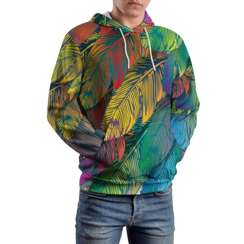 Sweat à capuche plumes de couleur pour en finir avec les pulls ternes