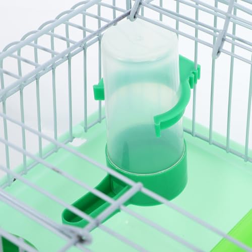 Image of BESPORTBLE Portable Bird Cage Bird Travel Carrier with Perch Food Box and Waterer Spacious Carrier for Parrot Budgie Small Travel and Outdoor Use 9.25 X 6.69 X 6.69 in