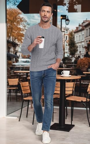 Sailwind Men's Crewneck Pullover Sweater Casual Knitted Twist Sweaters2