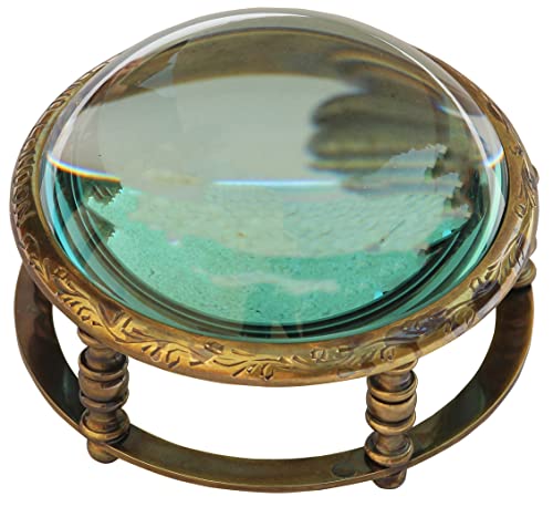 Lente d'ingrandimento da scrivania antica in stile...