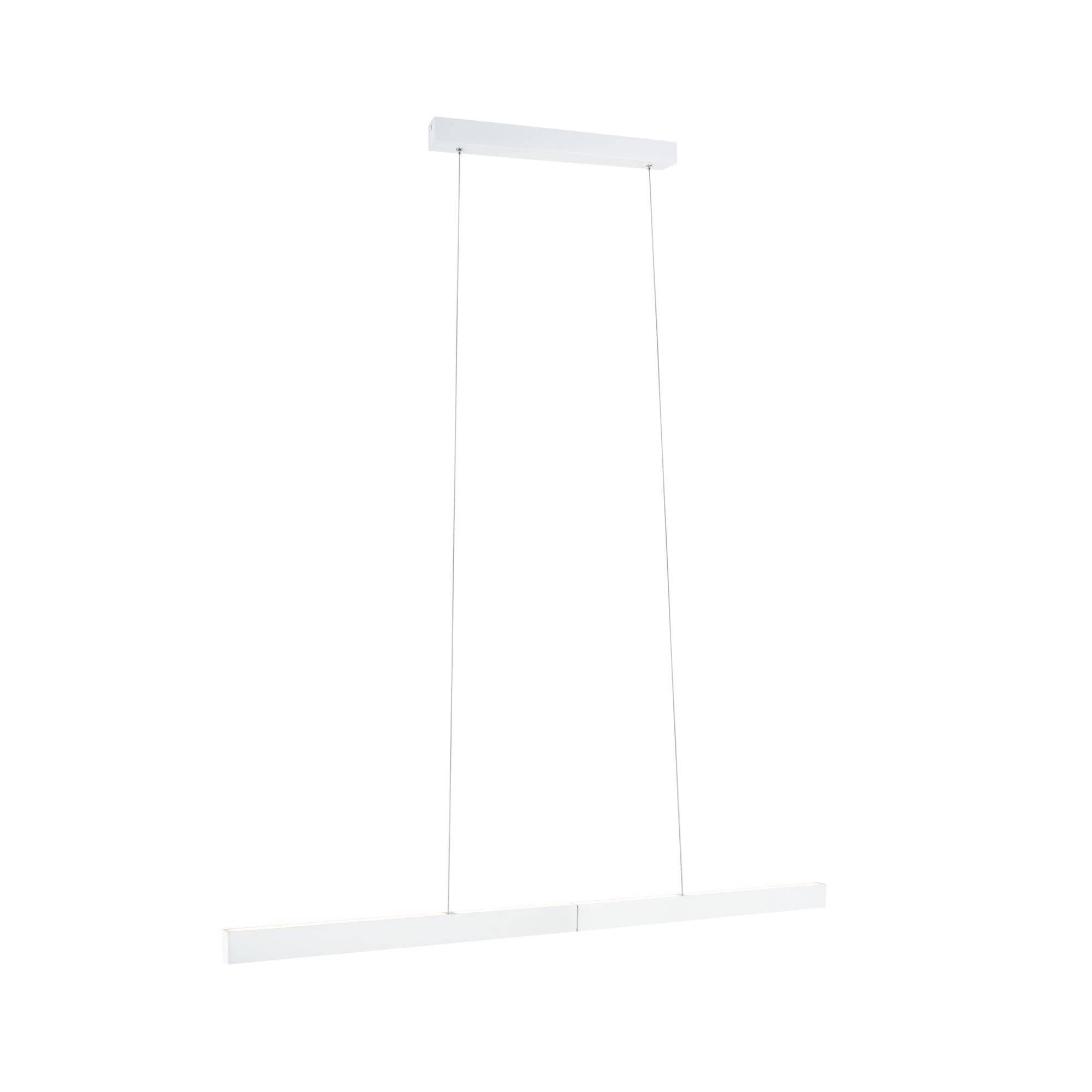 Paulmann 79889 Luminaria colgante LED Aptare, incl. 1x18/1x18W, reg., lámpara de techo, blanco mate, mateado, lámpara colgante, metal, péndulo, 2700K