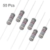 uxcell 50Pcs 1K Ohm Resistor, 2W 5% Tolerance Carbon Film Resistors, 4 Bands for DIY Electronic Projects and Experiments