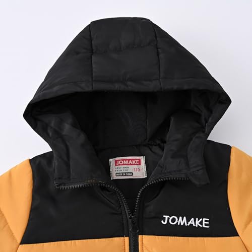 sfdgfhyf Kids Boys Girls Color Block Winter Coat Hooded Puffer Jacket Waterproo𝐟 Thicken Warm Padded Down Coat3