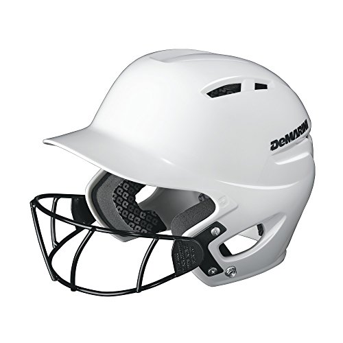 DeMarini Paradox Protege Pro Batting Helmet with Mask Small/Medium (6 3/8-7 1/8), White, Small/Medium (6 3/8-7 1/8)