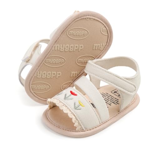 Image of Infant Baby Girls Boys Summer Sandals Premium Unisex Non Slip Rubber Soft Sole Breathable Toddler First Walker Outdoor Beach Shoes