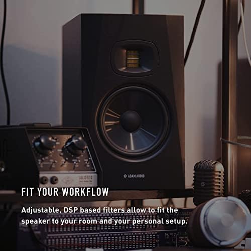 ADAM Audio T7V Studio Monitor for recording, mixing and mastering, Studio Quality Sound (Single)