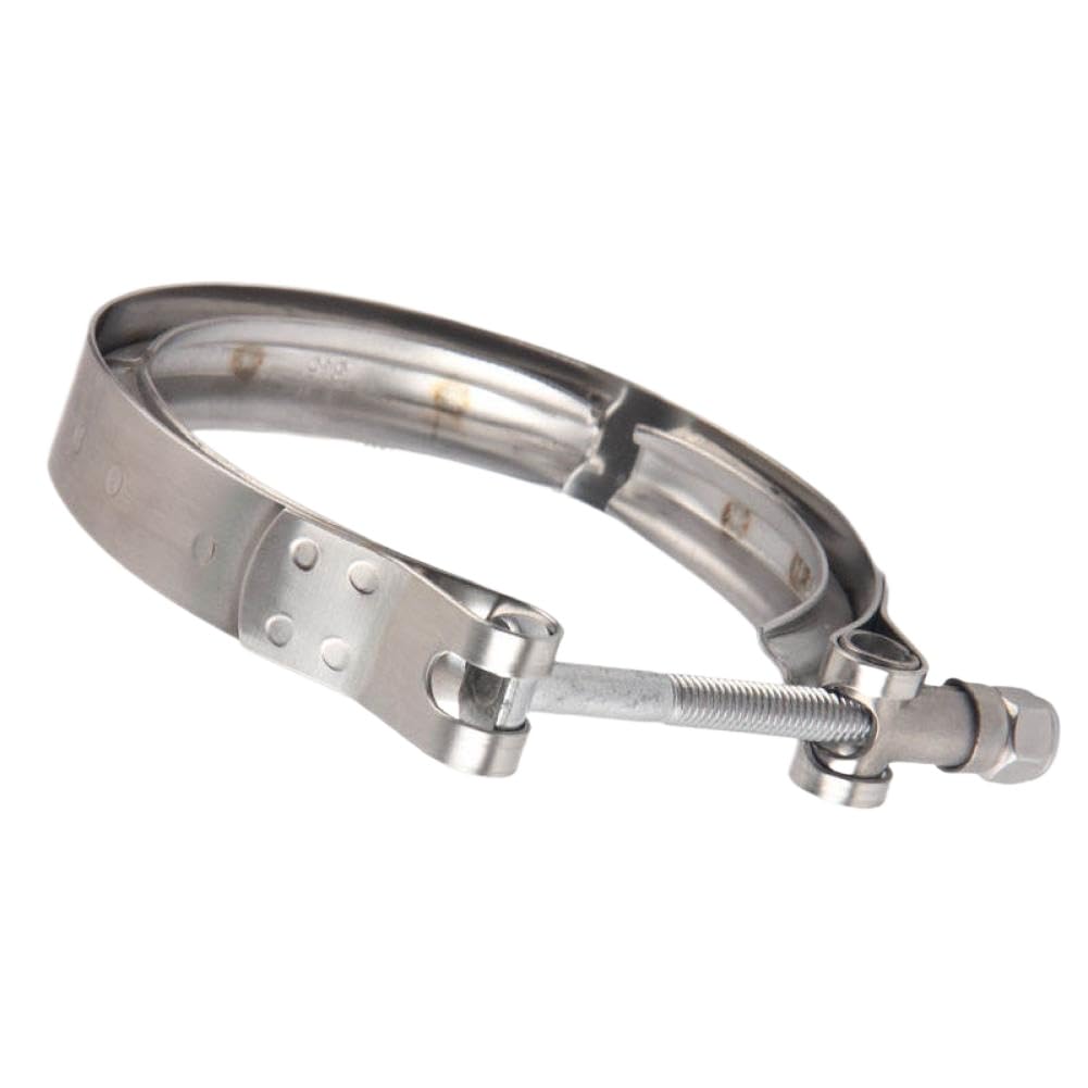 V Band Clamp Compatible with Flange Turbo 304 Stainless Steel 2.5 Inch 3 Inch 3.5 Inch 63mm 76mm 89mm(88.9mm 3.5inch)