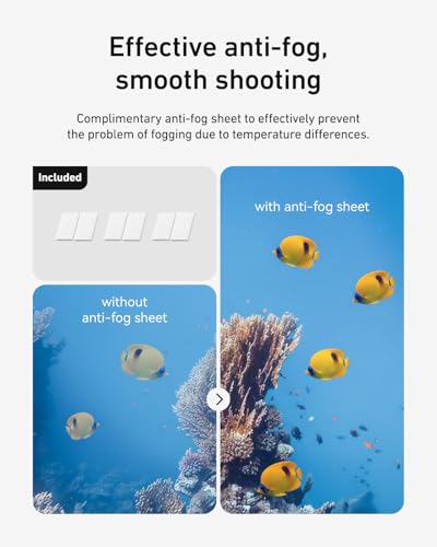 Image of TELESIN Waterproof Case with Anti-Fog for DJI Osmo Action 6 Camera, Underwater Housing Shell Cage Supports 60M /196FT Deep Diving Scuba Snorkeling with Quick Release Bracket Screw Action 6 Accessories