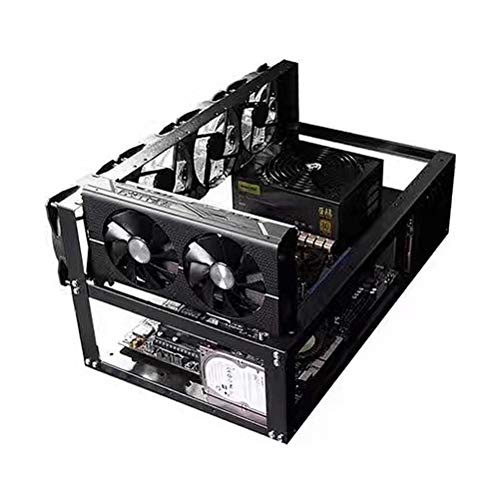 SECC Mining Frame Case para CPU con soporte seguro y 4 ventiladores miniatura 3