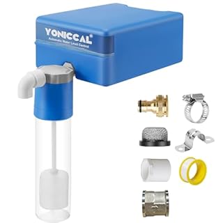 Yoniccal Pool Filler Automatic Pool Fill Water Leveler auto Filler Water Level Control (3/4'' Bule with Bule Box)