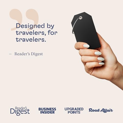 Shacke Large Luggage Tags (2pcs) with Privacy Cover and Steel Loops (Black Plain)3