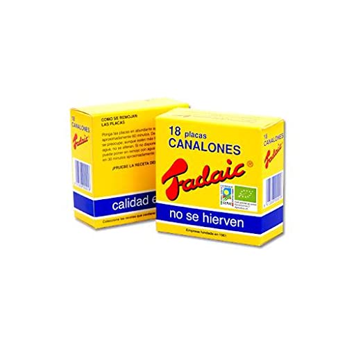 CANELONES FADAIC pasta 18 placas 80gr. BIO