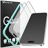 WYQLTD 2 Pack for iPhone 16 Pro Matte Screen Protector Glass, Anti Glare, Anti Fingerprint, Shatterproof Sensitive Touch Quick Installation (Not Compatible for iPhone 16 Pro Max)