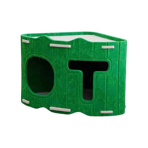Cueva de fieltro para gatos que elimina el frío del suelo en invierno y exteriores 2