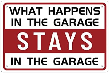 Vintage Metal Sign, Metal Wall Art, Funny Bar Signs, Motivational Positive Affirmations Wall Decor, Funny Tin Signs for Home Office School Gym & Locker Room 8x12 Inch (Funny Tin Signs for Garage)