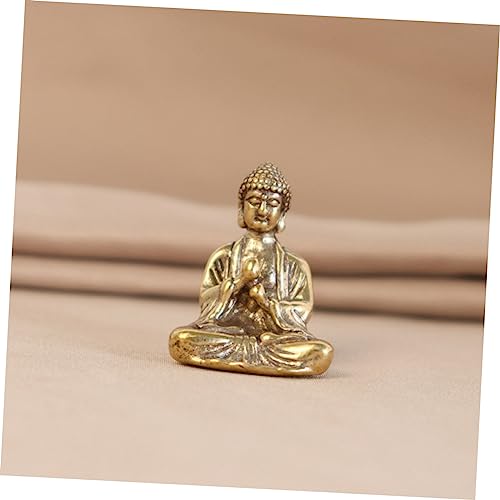 Conjunto de 12 Pequeñas Estatuas de Buda en Metal miniatura 3