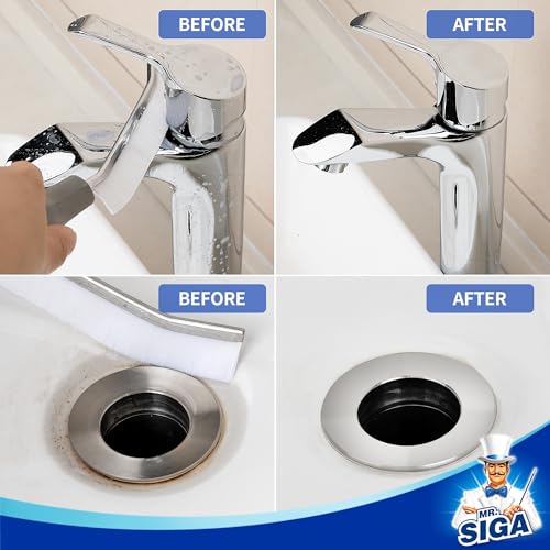 MR.SIGA Crevice Cleaning Brush with Handle, Gap Cleaning Brushes for Household Use, Stiff Bristle Brush for Cleaning Grout, Joints in Kitchen, Bathroom, Shower, 2 Pack - Image 6