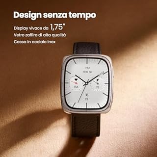 Amazfit Active 2 Smartwatch 43mm 1,75" AMOLED, Mappe Offline con GPS, Batteria 10 Giorni, 160+ Modalità Sport, Resistente all’Acqua, Monitoraggio Frequenza Cardiaca e Sonno per Android & iPhone