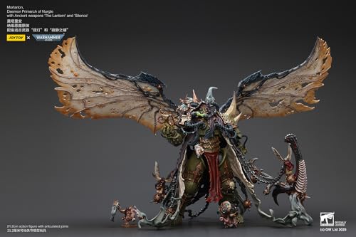 Image of JOYTOY Mortarion Warhammer 40k Death Guard 1 /18 Action Figure