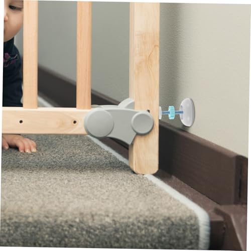 Barandilla de escalera para bebés OUNONA con tornillos ajustables y protectores de pared 8