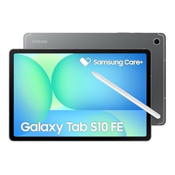 Tablet Samsung Galaxy Tab S10 FE, Cinza, 128GB, 8GB RAM, Tela Imersiva de 10.9" 90Hz, Camera Traseira de 13MP, Câmera Frontal de 12MP Ultra Wide, Wifi 6, IP68, Android 15