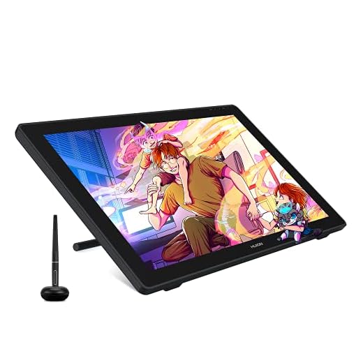 HUION Kamvas 24 Plus Grafiktablett mit Display, 23,8 Zoll volllaminierter QD LCD-Bildschirm aus entspiegeltem Glas, 140% sRGB Gamut 2.5K QHD Stift-Display, 8192 Stufen batterieloser Stift