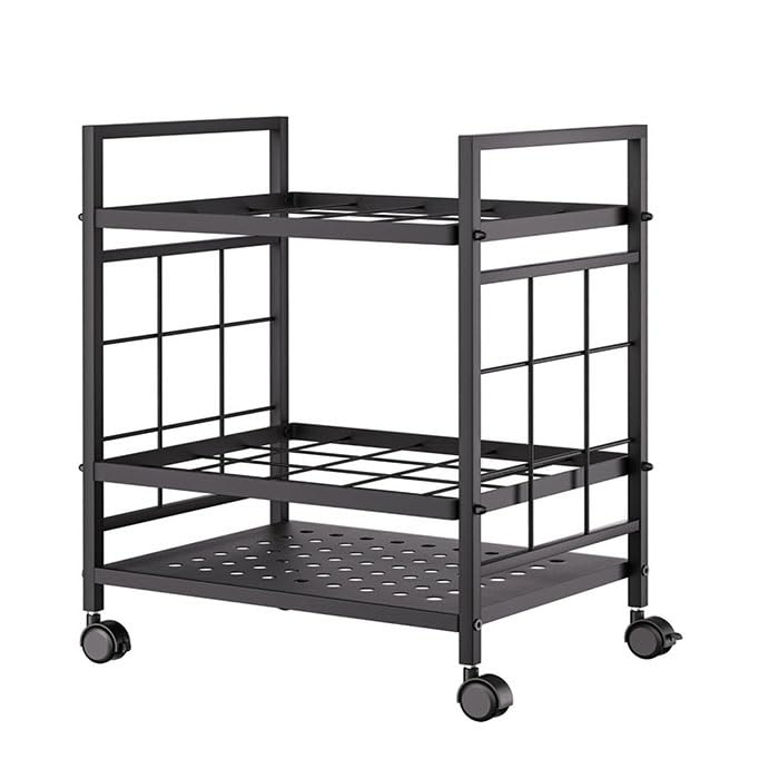 Carrello organizer per file con ruote, scaffale in metallo per progetti, mappe e documenti, uso domestico e scolastico