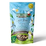 Bird Street Bistro Parrot Food for Parakeets & Cockatiels - Cajun Bean - 20 oz - Cooks in 3-15 min, Natural Grains, Fruits & Vegetables - USA Made