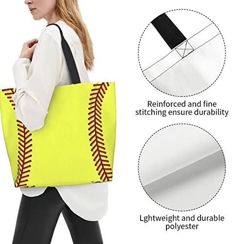 Bolso Tote para mujer estilo béisbol miniatura 4