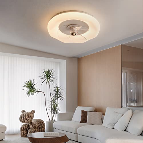 Ventilateur de plafond réversible été hiver à éclairage LED