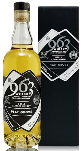 笹の川ウイスキー 963 PEAT GROVE ピートグローヴ 46度 700ml 黒箱付 安積蒸留所 (福島県) プレゼント (のし紙 リボン掛け ギフト包装 メッセージカード可)のサムネイル