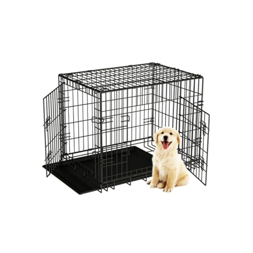 Collapsible Dog Crate Metal Wire Dog Kennel Indoor & Outdoor Pet Dog