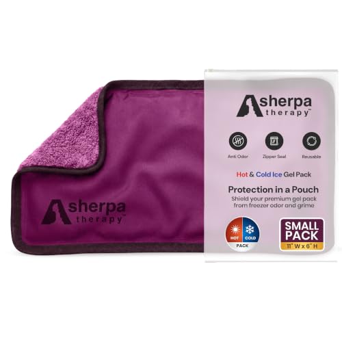 Image of Small Soft Ice Packs for Injuries Reusable - Hot and Cold Flexible Gel Ice Packs Reusable for Ankle, Hand, Wrist, Head Pain Relief - 6 inch x 11 inch - Purple