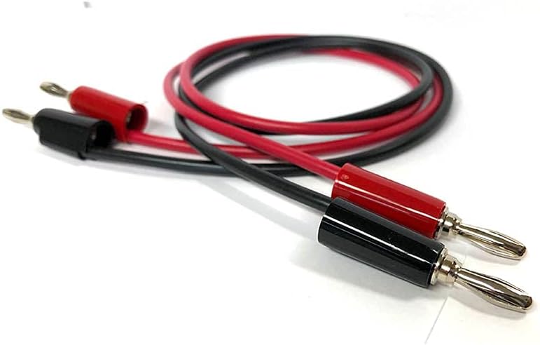 E-Z-HOOK Stacking Standard Banana Plug (4 mm) Test Lead Jumper (18AWG PVC - 18" Long) - Set of 10: Assorted Colors (9111-18-S)